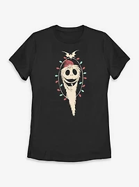 Disney The Nightmare Before Christmas Santa Jack Lights Womens T-Shirt