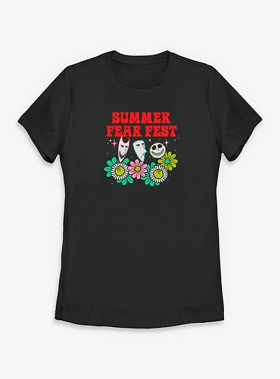Disney The Nightmare Before Christmas Summer Front Womens T-Shirt