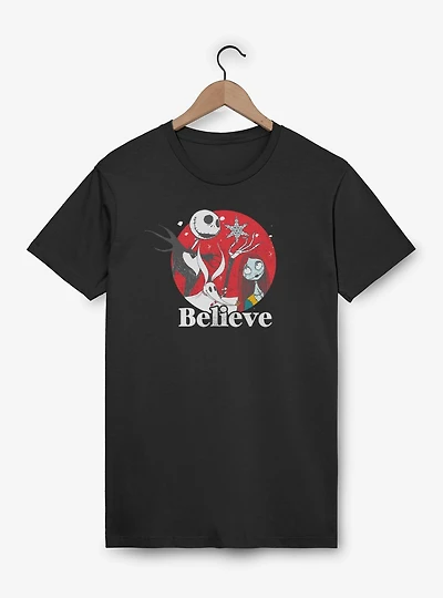 Disney The Nightmare Before Christmas Jack And Sally Believe T-Shirt