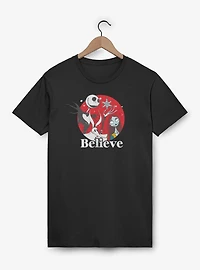 Disney The Nightmare Before Christmas Jack And Sally Believe T-Shirt