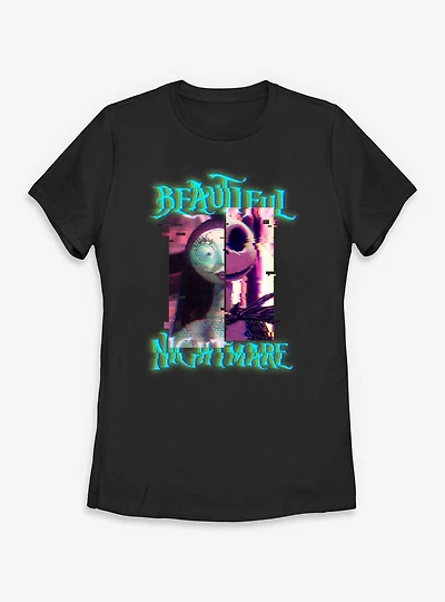 Disney The Nightmare Before Christmas Glitchy Womens T-Shirt