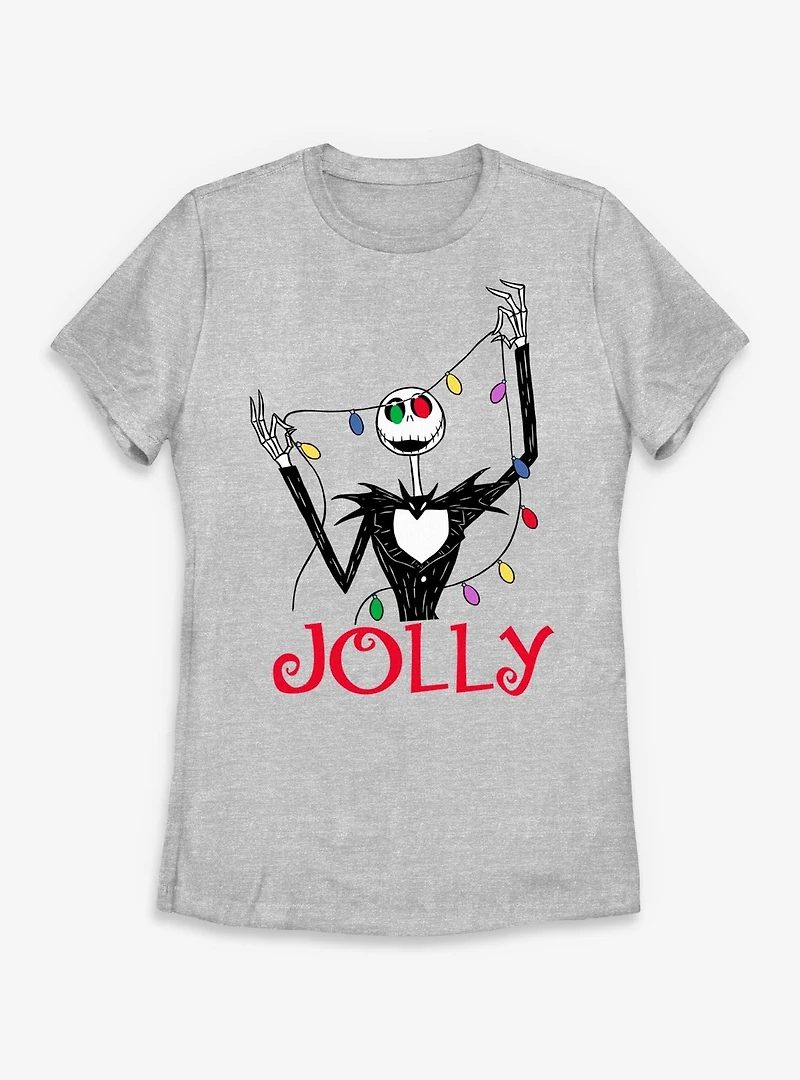 Disney The Nightmare Before Christmas Jolly Jack Lights Womens T-Shirt