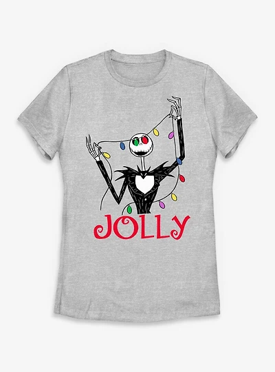 Disney The Nightmare Before Christmas Jolly Jack Lights  Womens T-Shirt