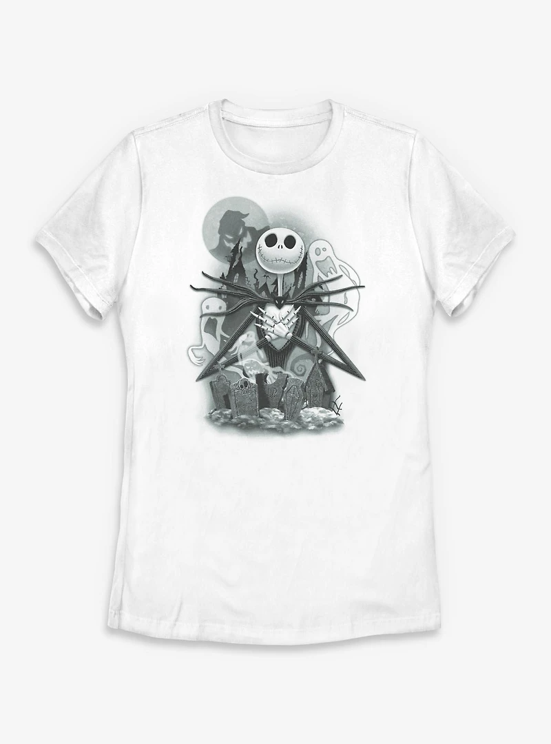 Disney The Nightmare Before Christmas To Heart Womens T-Shirt
