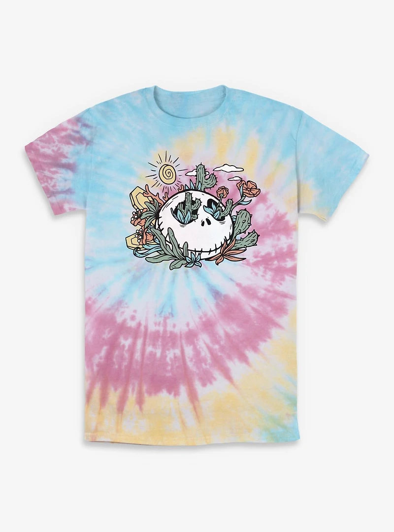 Disney The Nightmare Before Christmas Jack Flowers Tie-Dye T-Shirt