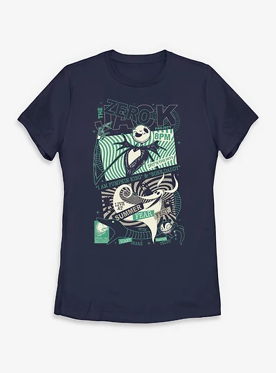Disney The Nightmare Before Christmas Jack Zero Poster Womens T-Shirt