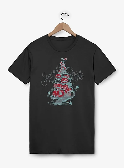 Disney The Nightmare Before Christmas Scary Bright Tree T-Shirt