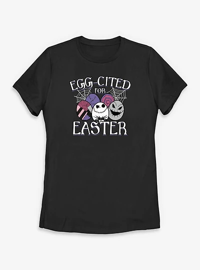 Disney The Nightmare Before Christmas Eggcited For Easter Womens T-Shirt