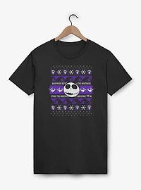 Disney The Nightmare Before Christmas Ugly Pattern Jack T-Shirt