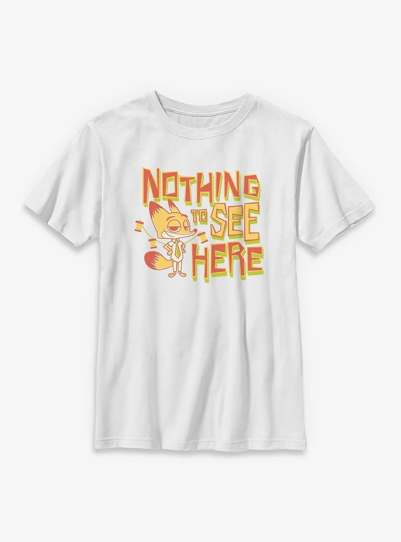 Disney Zootopia 2 Nothing To See Here Nick Youth T-Shirt