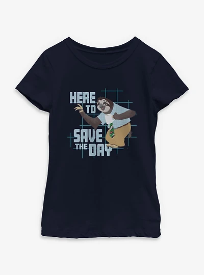 Disney Zootopia 2 Here To Save The Day Flash Youth Girls T-Shirt