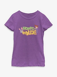 Disney Zootopia 2 Hopps & Wild Faces Youth Girls T-Shirt