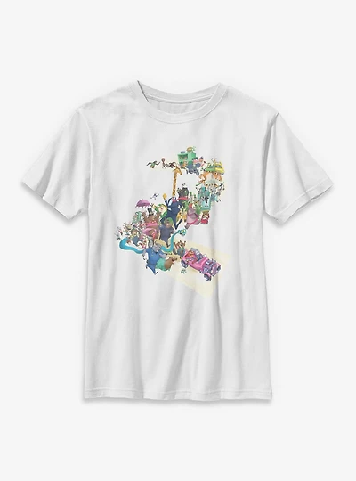 Disney Zootopia 2 City Shaped Two Youth T-Shirt