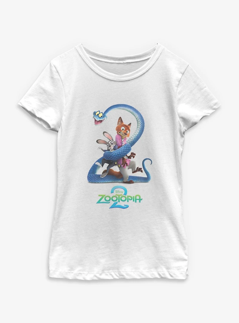 Disney Zootopia 2 Movie Poster Youth Girls T-Shirt