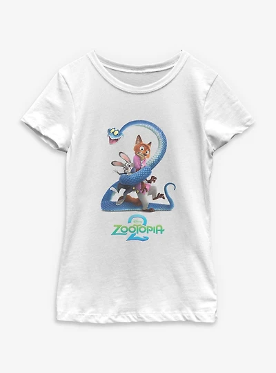 Disney Zootopia 2 Movie Poster Youth Girls T-Shirt