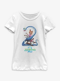 Disney Zootopia 2 Movie Poster Youth Girls T-Shirt