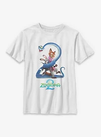 Disney Zootopia 2 Movie Poster Youth T-Shirt