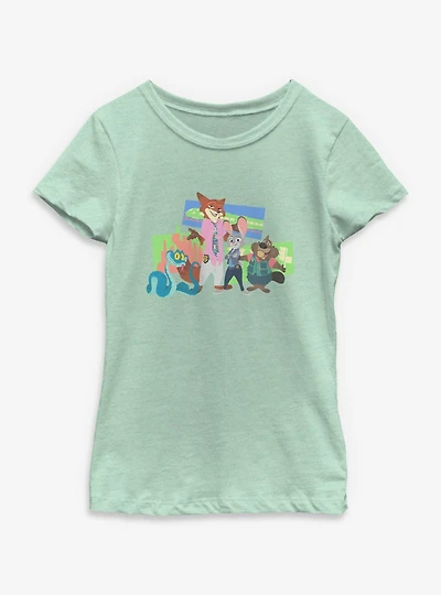 Disney Zootopia 2 Keep It Sly The City Youth Girls T-Shirt