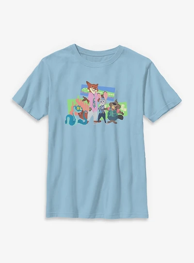 Disney Zootopia 2 Keep It Sly The City Youth T-Shirt