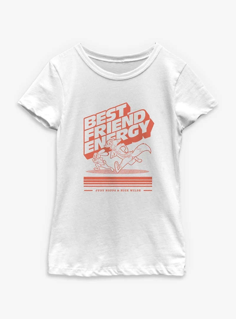 Disney Zootopia 2 Best Friend Energy Hopps & Wilde Youth Girls T-Shirt