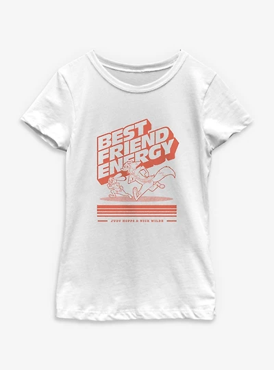Disney Zootopia 2 Best Friend Energy Hopps & Wilde Youth Girls T-Shirt