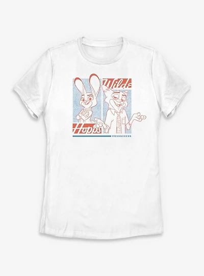 Disney Zootopia 2 Hopps & Wilde Undercover Womens T-Shirt