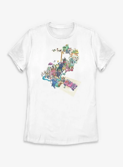 Disney Zootopia 2 City Shaped Two Womens T-Shirt