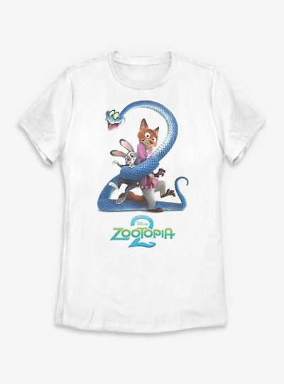 Disney Zootopia 2 Movie Poster Womens T-Shirt
