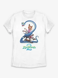 Disney Zootopia 2 Movie Poster Womens T-Shirt