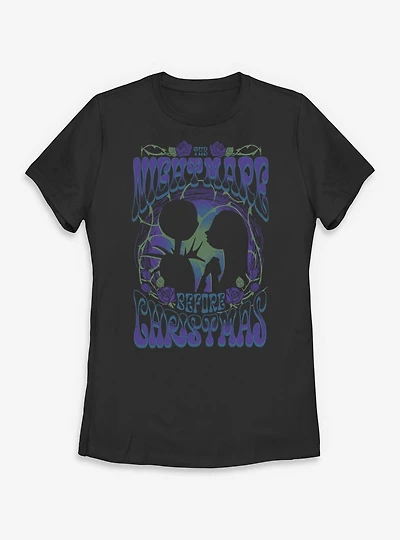 Disney The Nightmare Before Christmas Roses Poster Womens T-Shirt