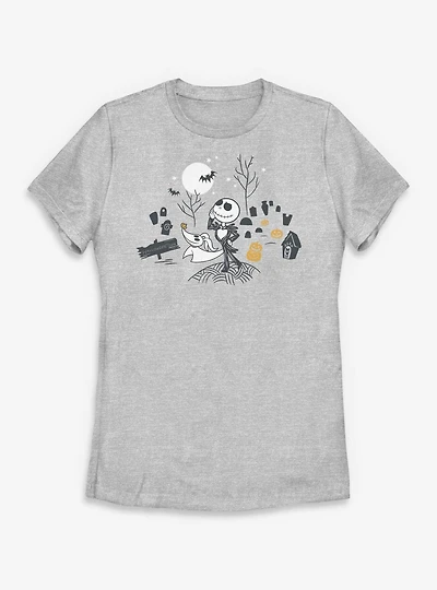 Disney The Nightmare Before Christmas To Halloweentown Womens T-Shirt
