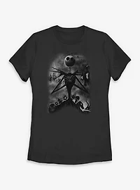 Disney The Nightmare Before Christmas Jack Night Sky Womens T-Shirt
