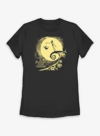 Disney The Nightmare Before Christmas Jack Zero Hill Womens T-Shirt