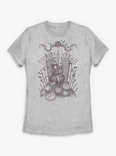 Disney The Nightmare Before Christmas True Love Yard Womens T-Shirt