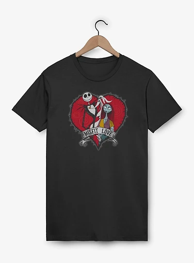 Disney The Nightmare Before Christmas Misfit Love Heart T-Shirt