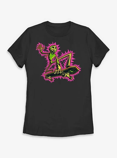 Disney The Nightmare Before Christmas Skating Jack Womens T-Shirt
