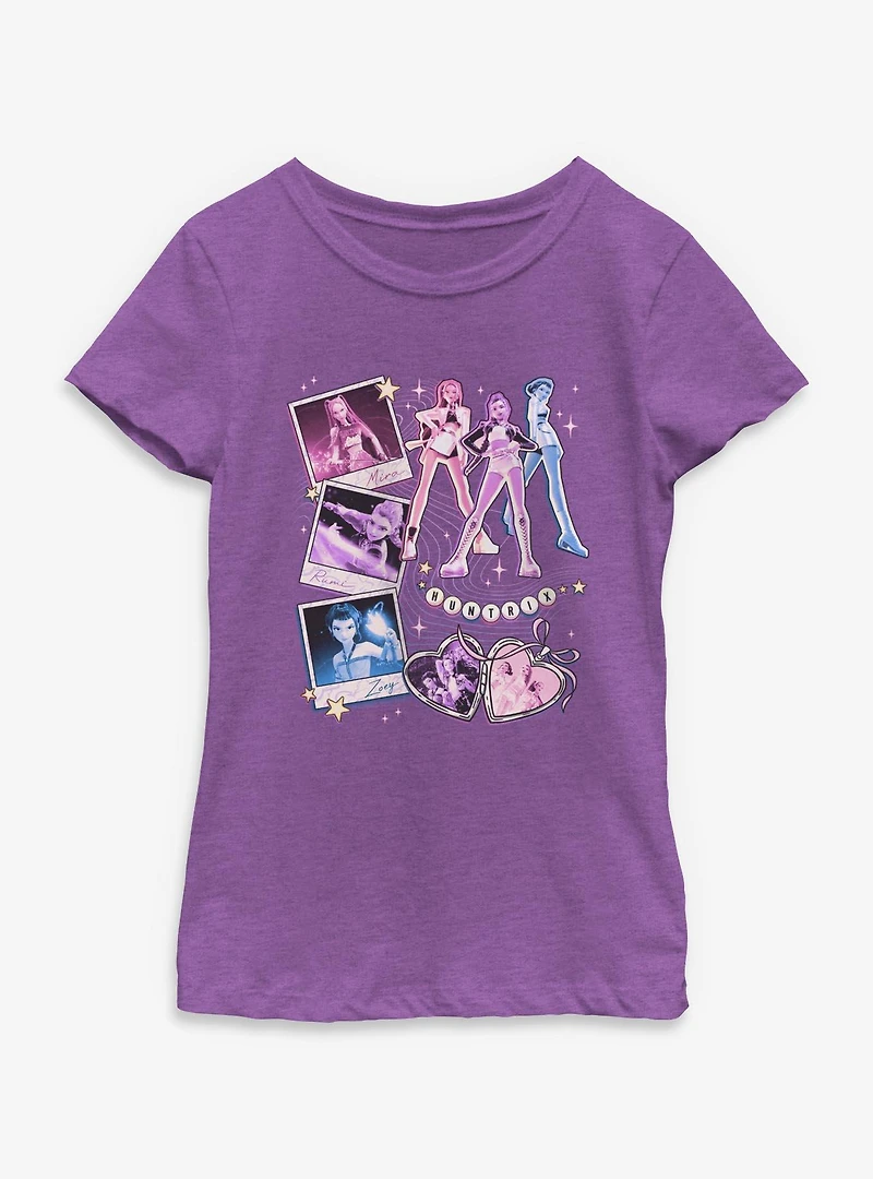 KPop Demon Hunters Huntrix Collage Youth Girls T-Shirt