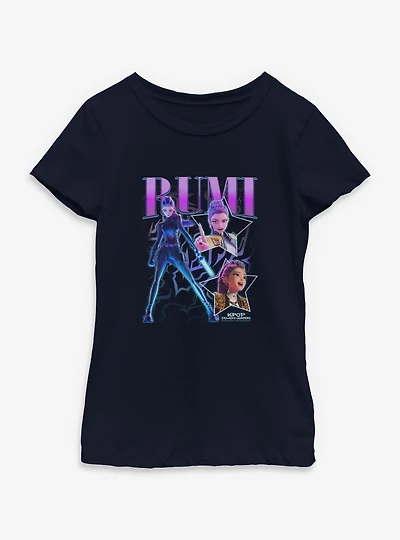 KPop Demon Hunters Rumi Collage Youth Girls T-Shirt