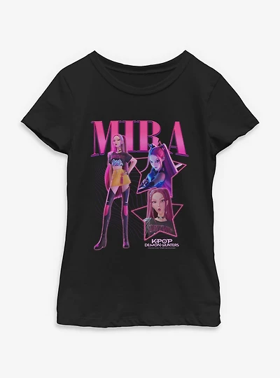 KPop Demon Hunters Mira Collage Youth Girls T-Shirt