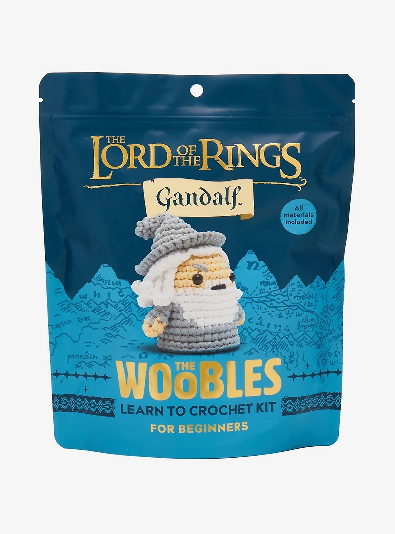 The Woobles The Lord of the Rings Gandalf Beginner Crochet Kit