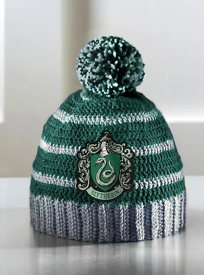 Harry Potter Slytherin Bobble Hat Crochet Kit