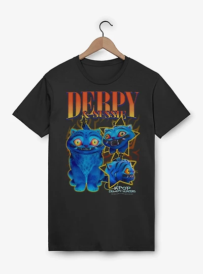 KPop Demon Hunters Derpy Tiger And Sussie Bird Collage T-Shirt