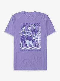 KPop Demon Hunters Huntrix The World Tour Garment Dye T-Shirt
