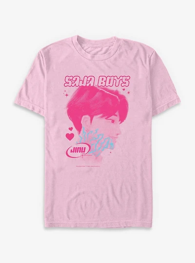 KPop Demon Hunters Jinu Markings Garment Dye T-Shirt