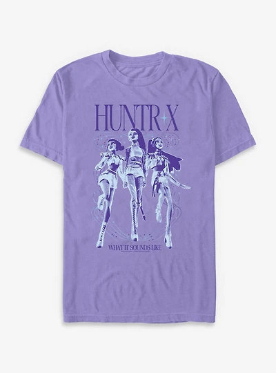 KPop Demon Hunters Huntrix Group Garment Dye T-Shirt