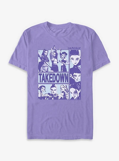 KPop Demon Hunters Huntrix Takedown Garment Dye T-Shirt
