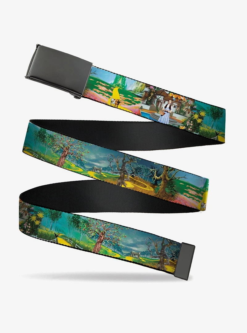 The Wizard of Oz Brick Road Scenes Adjustable Clamp Buckle Belt