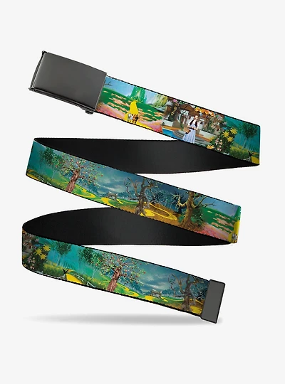 The Wizard of Oz Brick Road Scenes Adjustable Clamp Buckle Belt