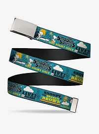 Peanuts Gang Dance Music Poses and Quotes Multi Adjustable Clamp Buckle Belt