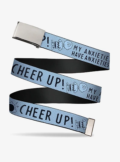 Peanuts Charlie Brown Poses and Quotes Light Adjustable Clamp Buckle Belt